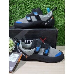 Climb X Rave Strap Grey Climbing Shoes / US 9.5 New